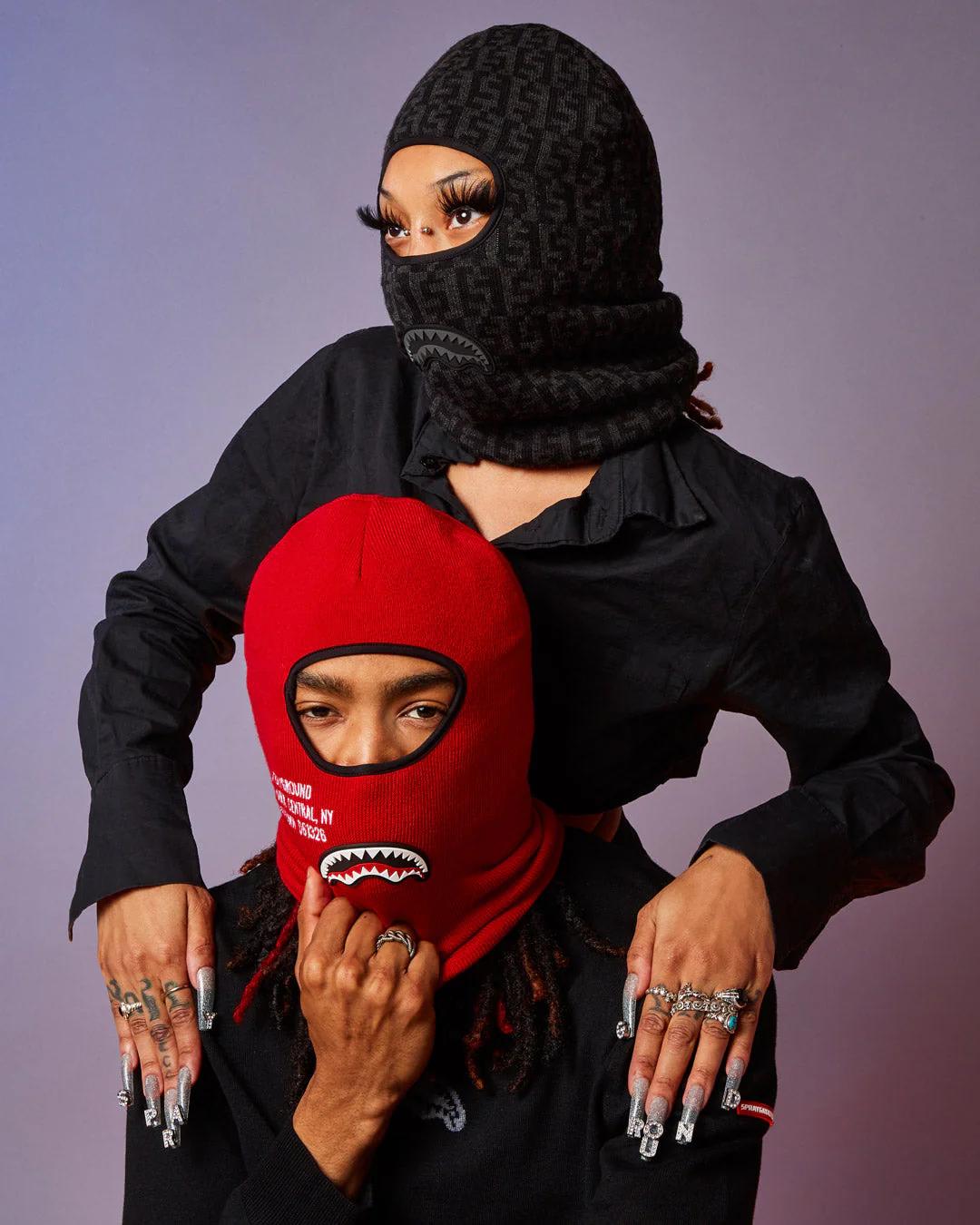 Sprayground SHARK CENTRAL SKI MASK (RED)