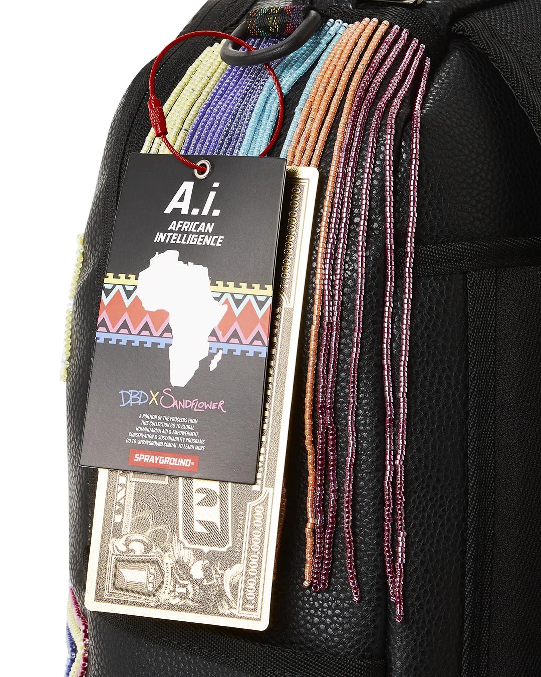 Sprayground STAR RACER A.I.7 SANDFLOWER COLLAB BEADED BACKPACK