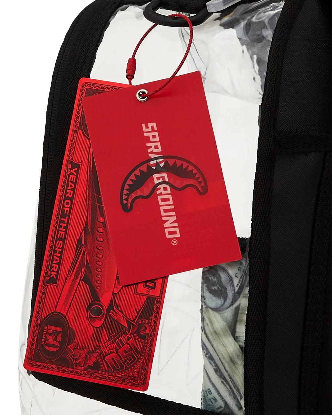 Sprayground CLEAR BACKPACK - MONEY CHOMP