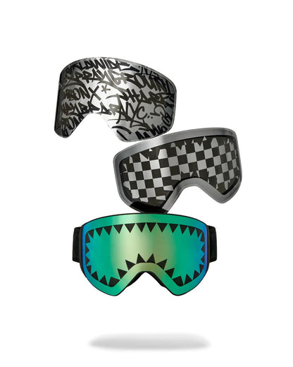 Sprayground THE STREET MOUNTAIN SKI GOGGLES (INTERCHANGEABLE 3 LENSES)