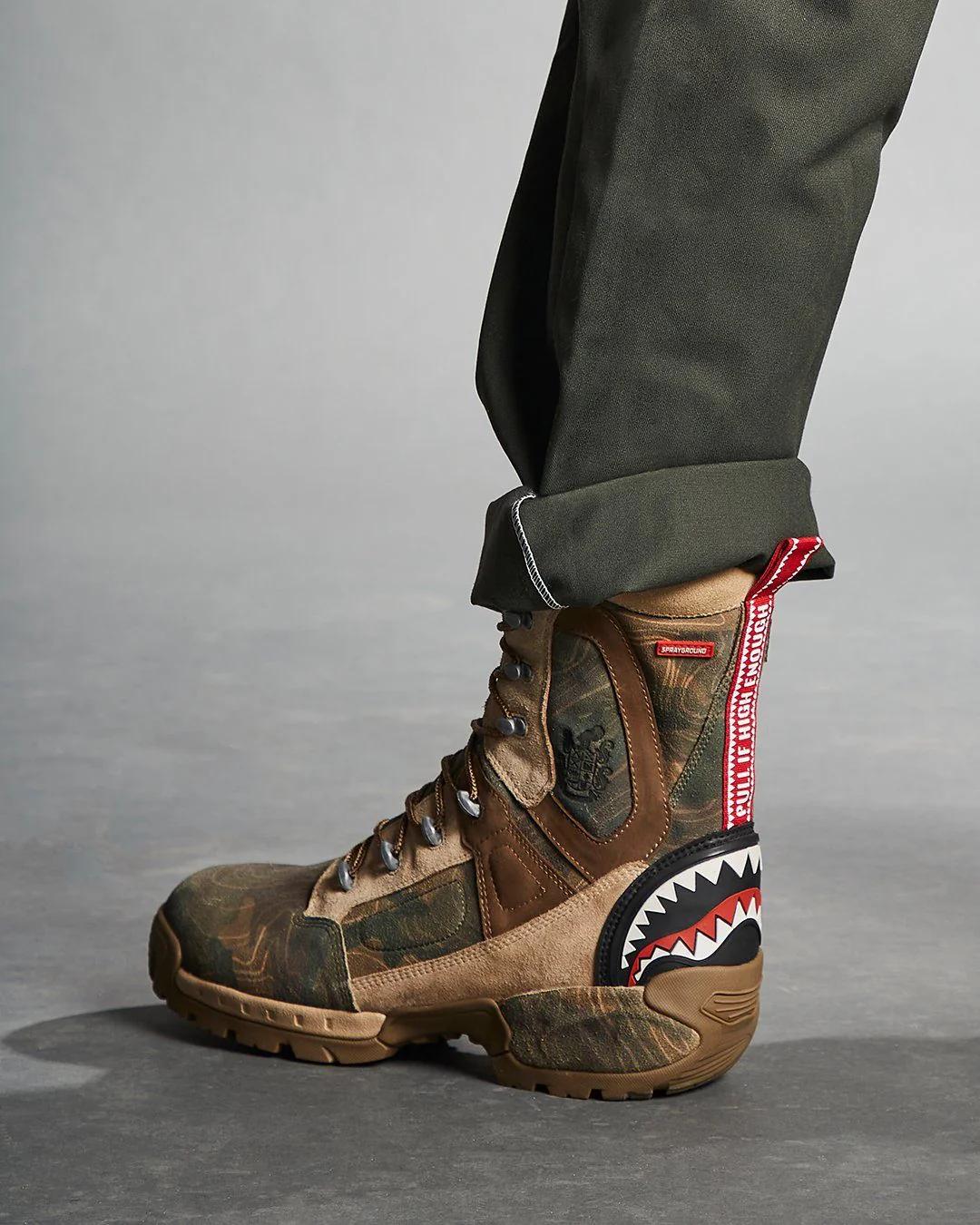 Sprayground CAMO TERRAIN FUERZA COBRA PARATROOPER BOOTS - MADE IN COLOMBIA NUMBERE