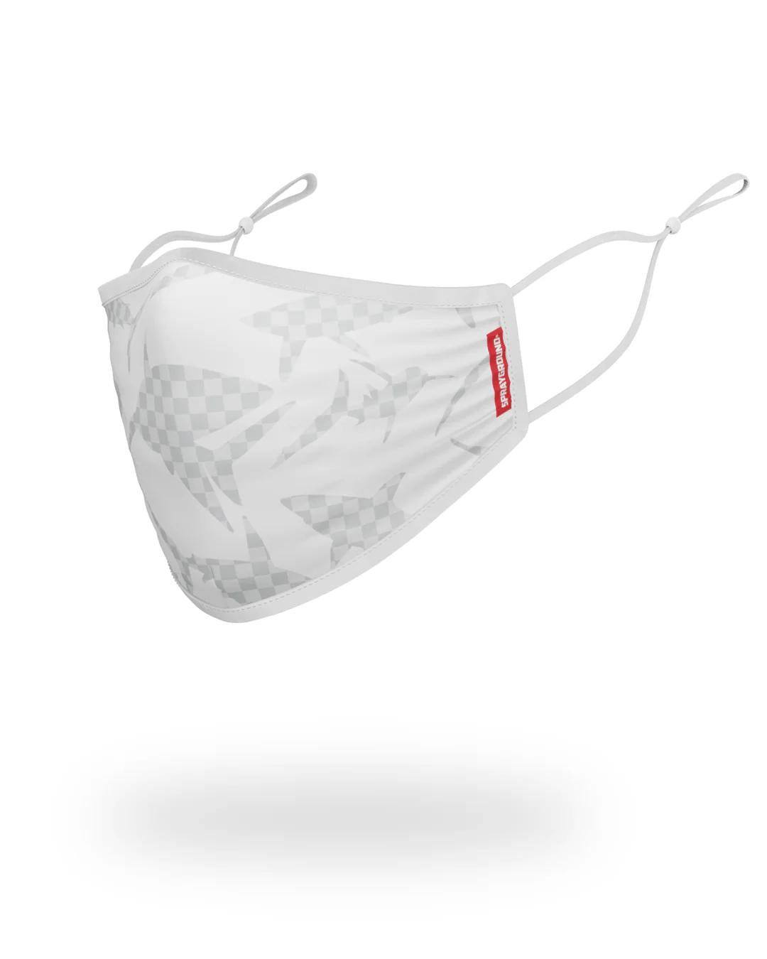 Sprayground SHARK CHECK (WHITE) FACE MASK
