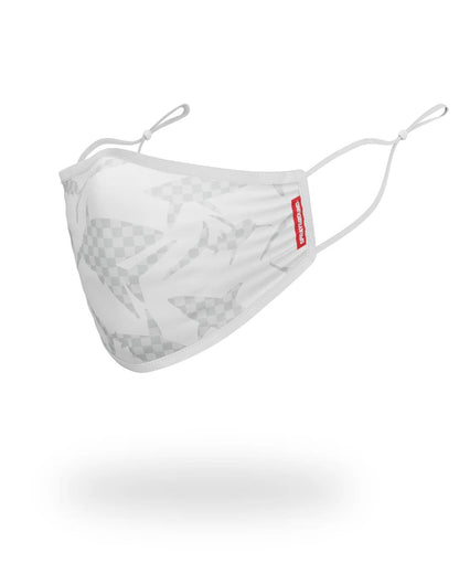 Sprayground SHARK CHECK (WHITE) FACE MASK