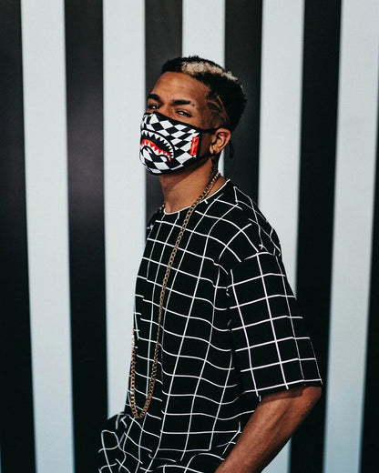 Sprayground TRIPPY CHECK FACE MASK