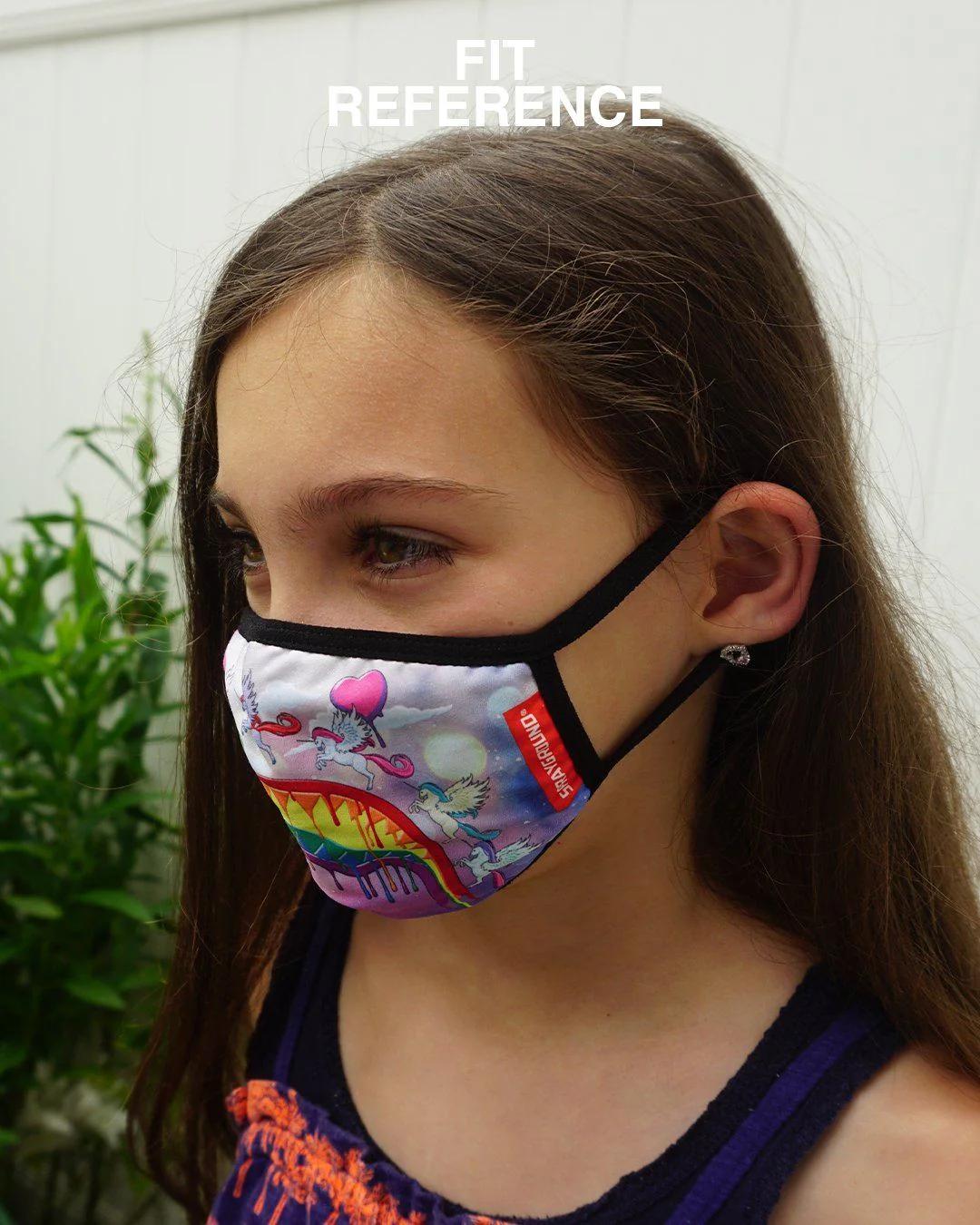Sprayground KIDS FORM FITTING MASK: MELT THE RAINBOW