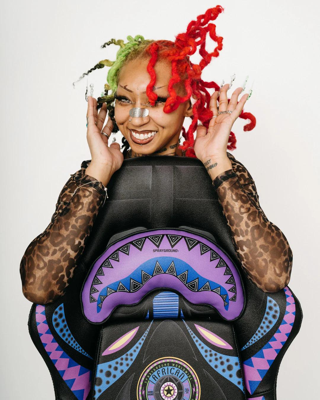 Sprayground A.I. 12 BROOKLYN & BEYOND - SANDFLOWER COLLAB GAMING CHAIR