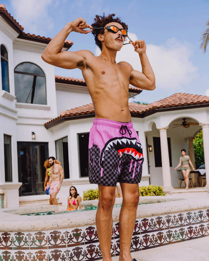 Sprayground OCEAN DRIP CHECK SWIM SHORT