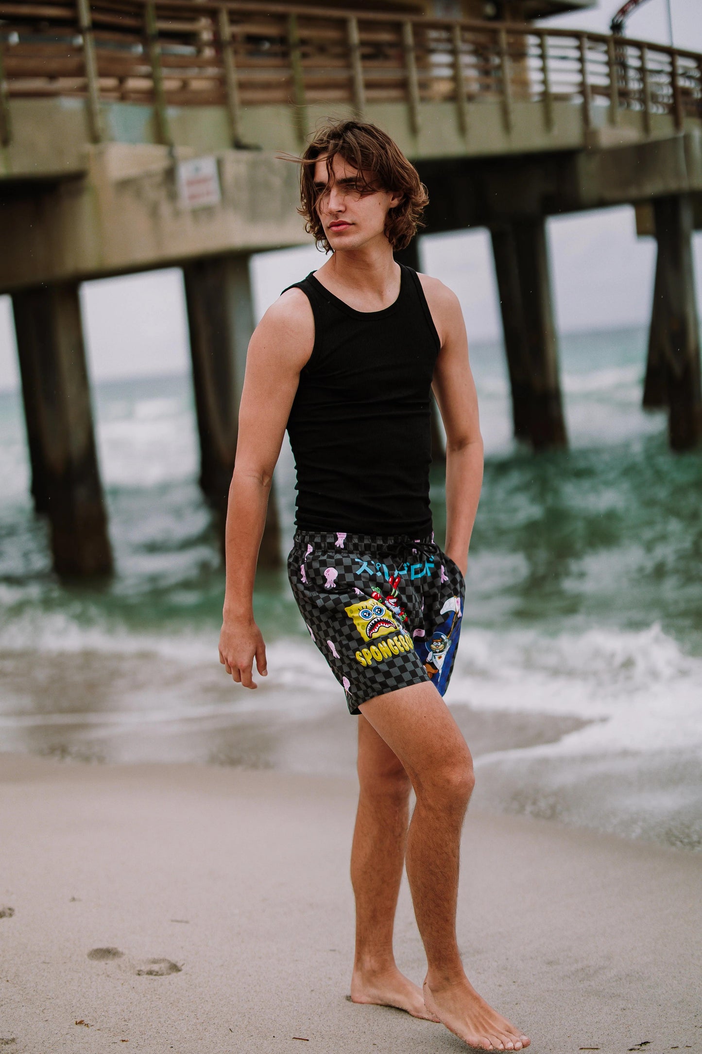 Sprayground SPONGEBOB TOKYO BUBBLE SWIM SHORTS