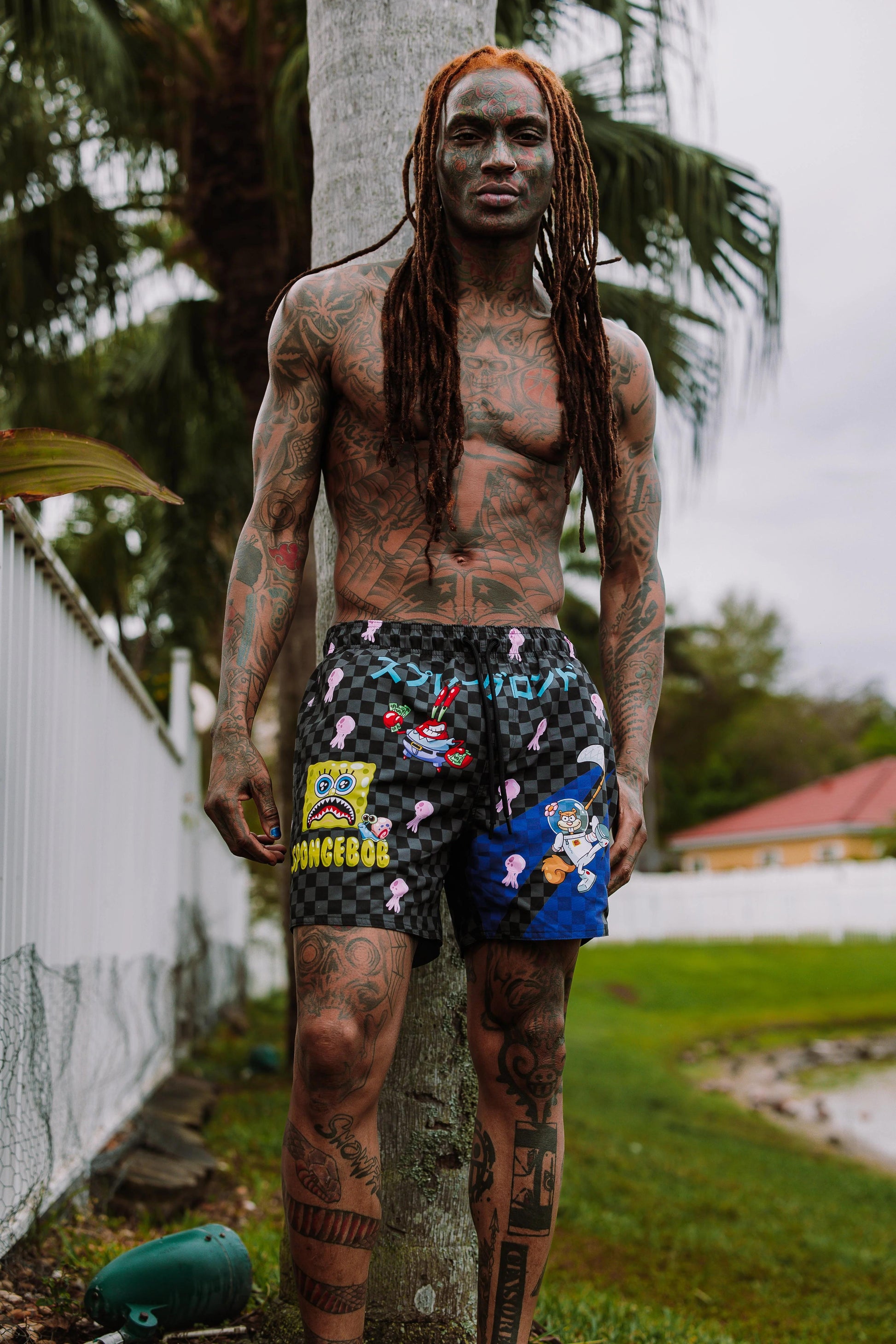 Sprayground SPONGEBOB TOKYO BUBBLE SWIM SHORTS