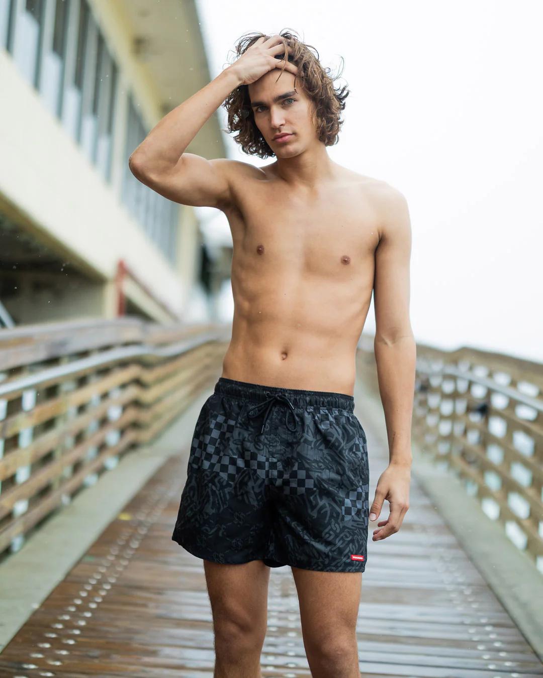 Sprayground 3AM CHECK SWIM SHORTS