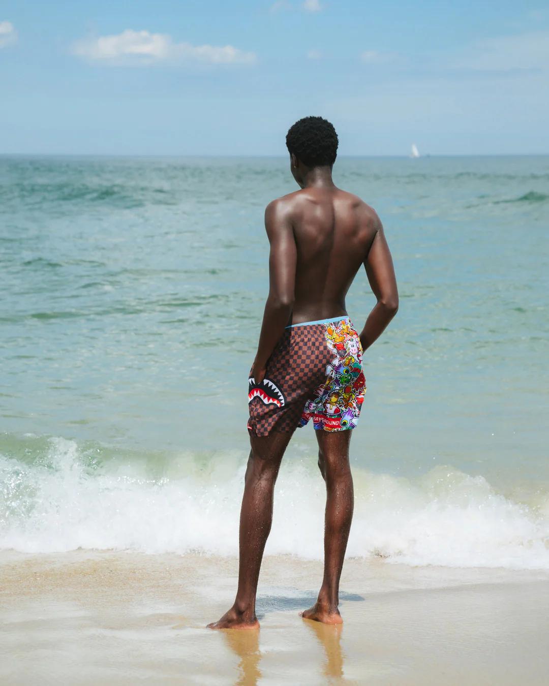 Sprayground STICKER CREW SWIM SHORTS