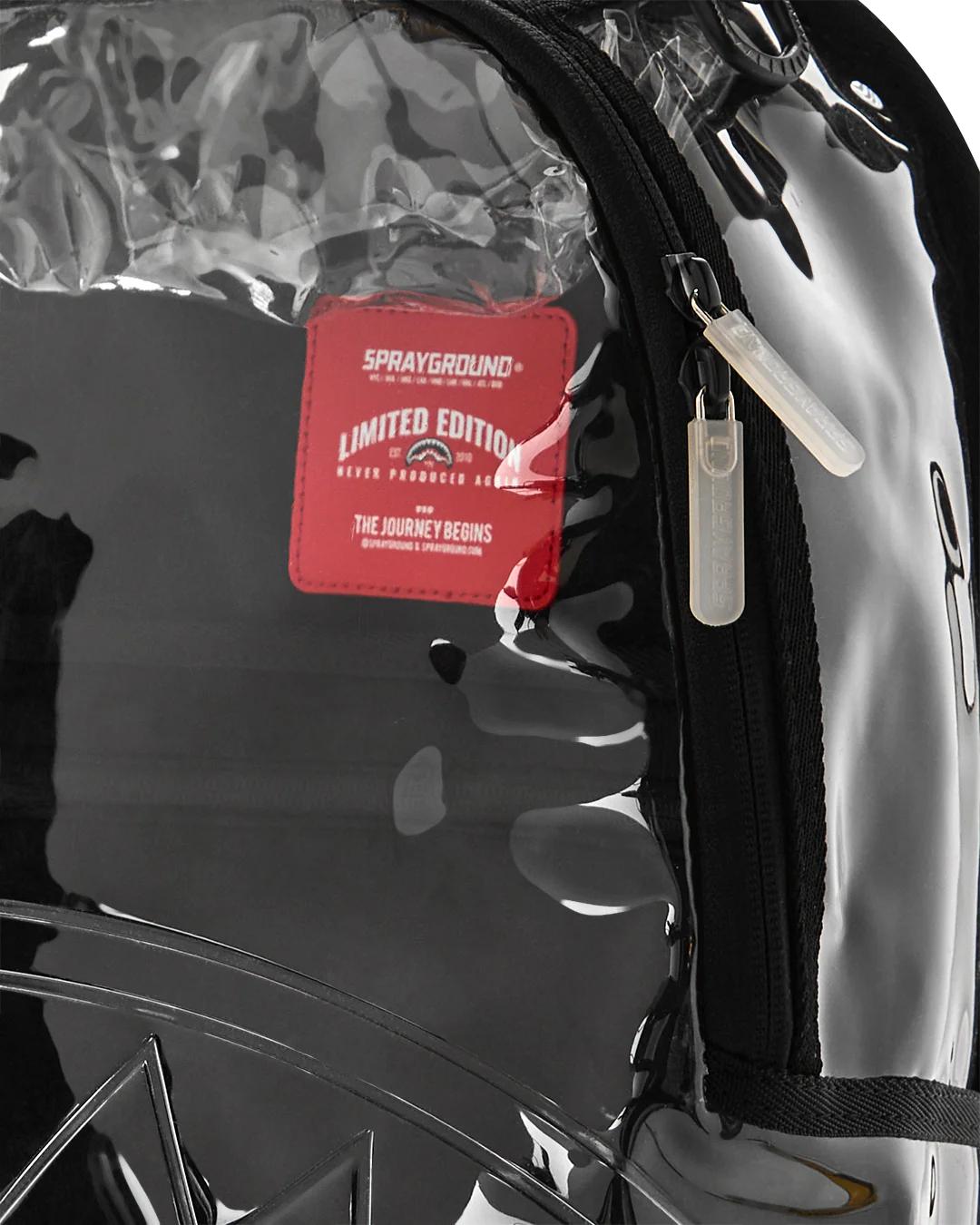 Sprayground SHARK CENTRAL - CLEAR BACKPACK