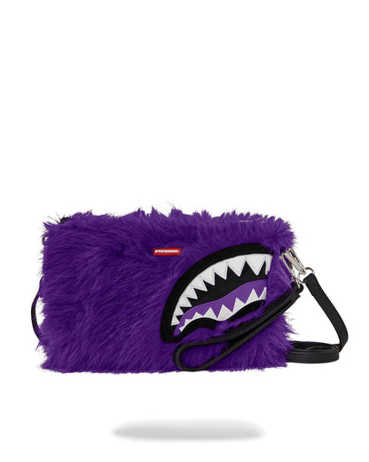 Sprayground FURZILLA SHARK (PURP) CROSSOVER CLUTCH