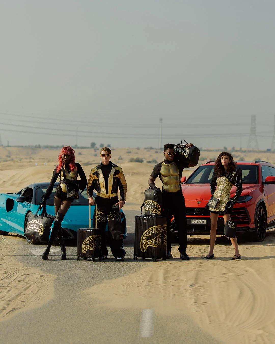 Sprayground GOLD FANG DUFFLE