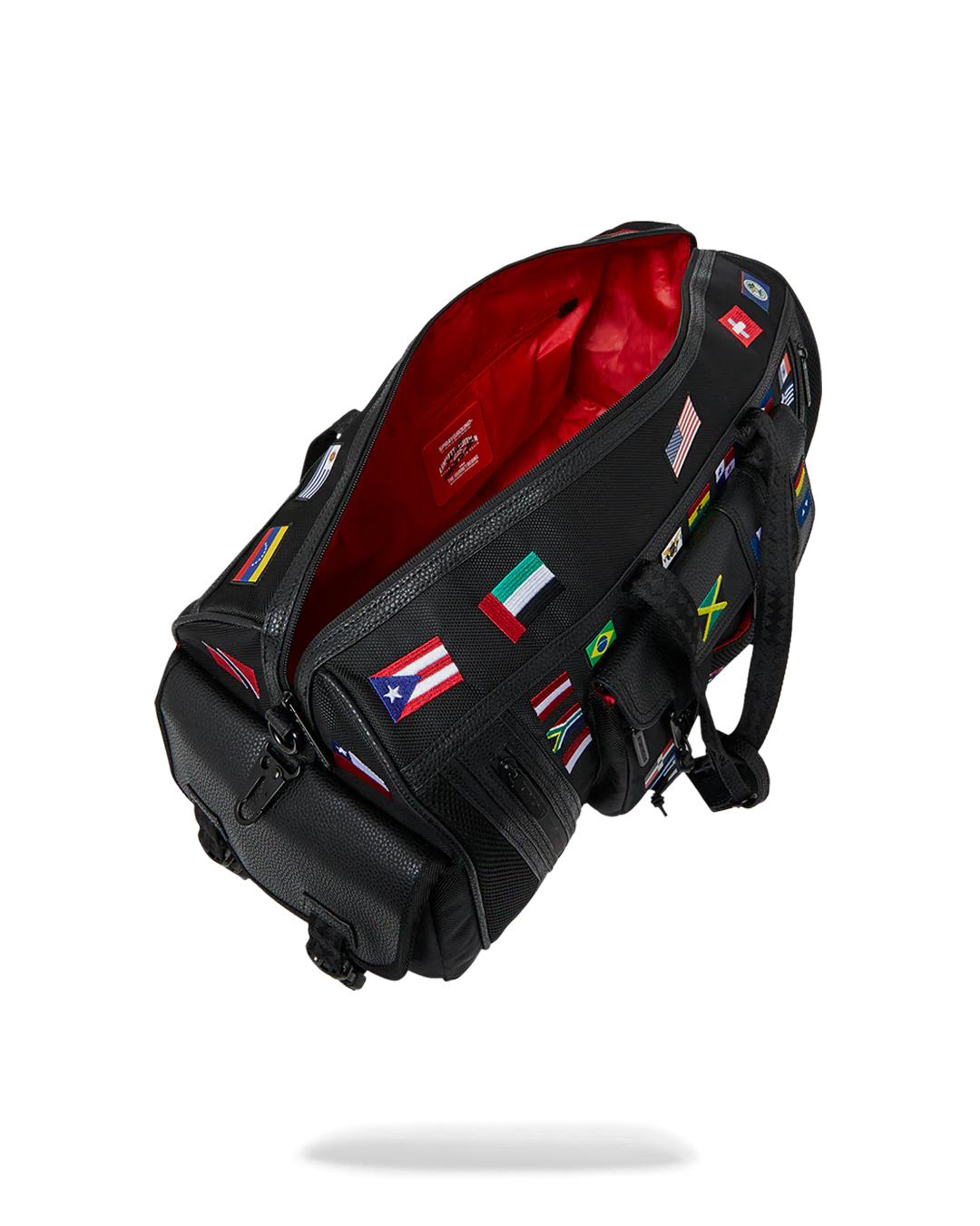 Sprayground JAMES FIRST CLASS GLOBAL FLAGS SPECIAL OPS DUFFLE