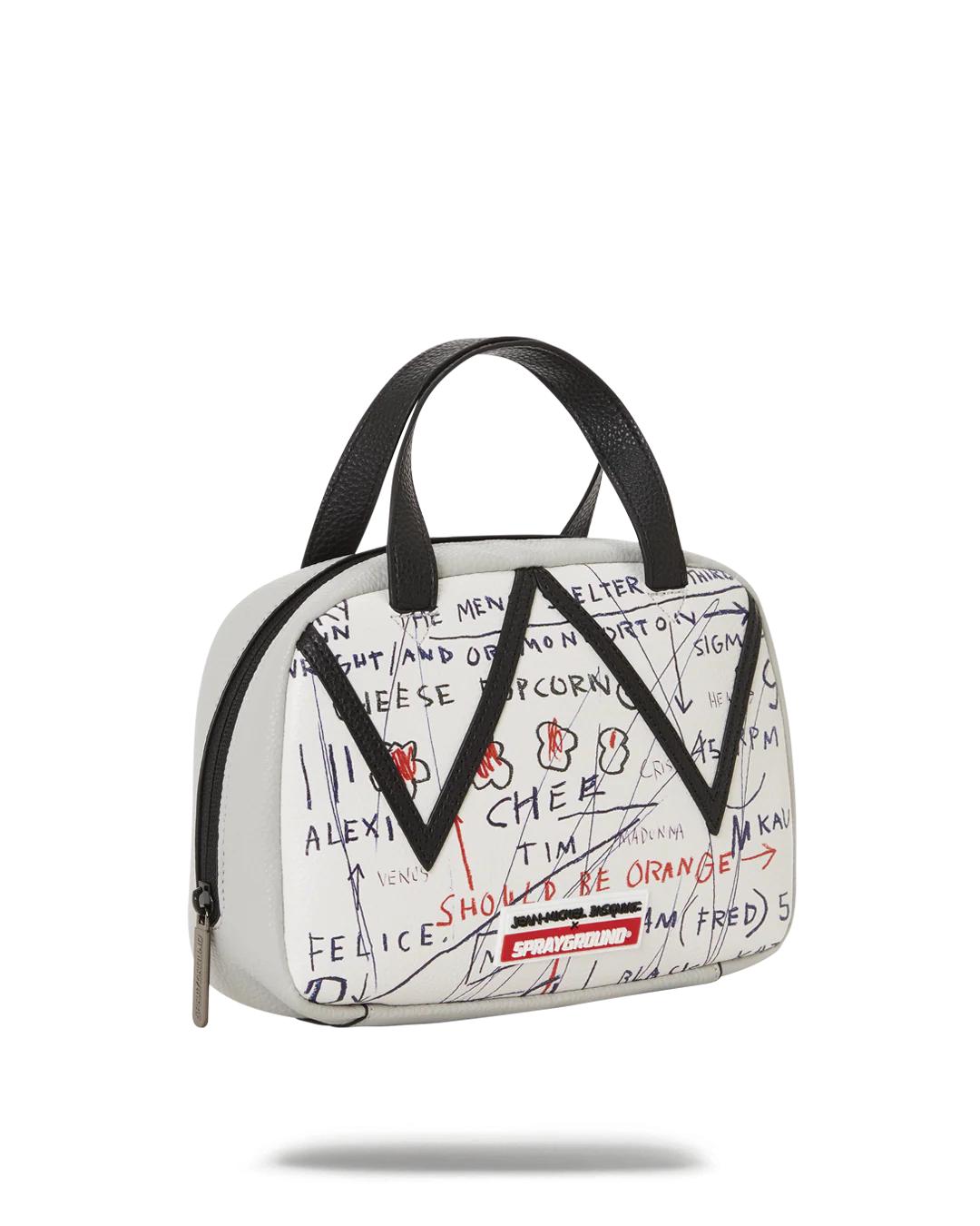 Sprayground OFFICIAL BASQUIAT UNTITLED (CHEESE POPCORN) 1983 HANDBAG