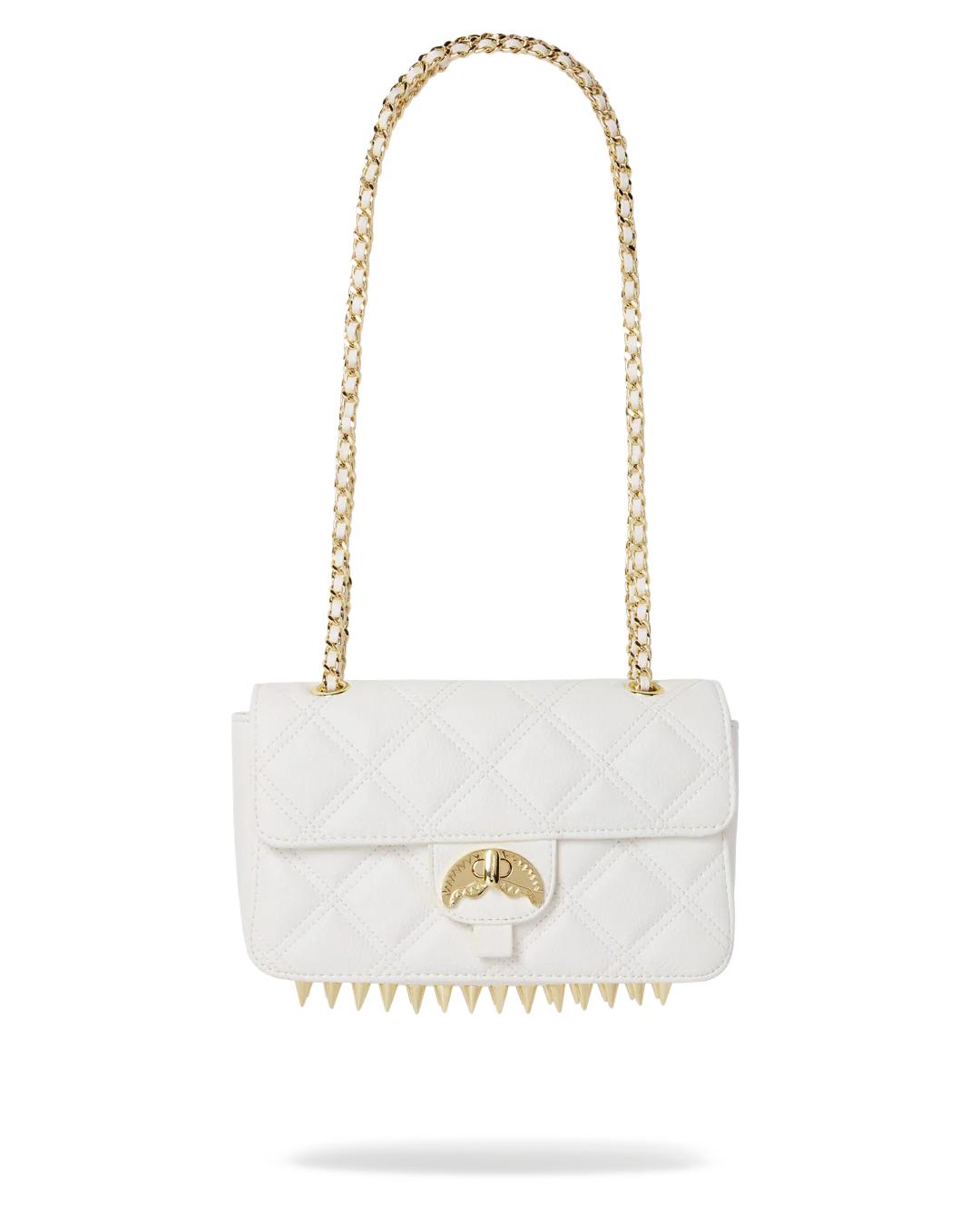 Sprayground RIVIERA LE BLANC GOLD CHAIN SHARK HANDBAG