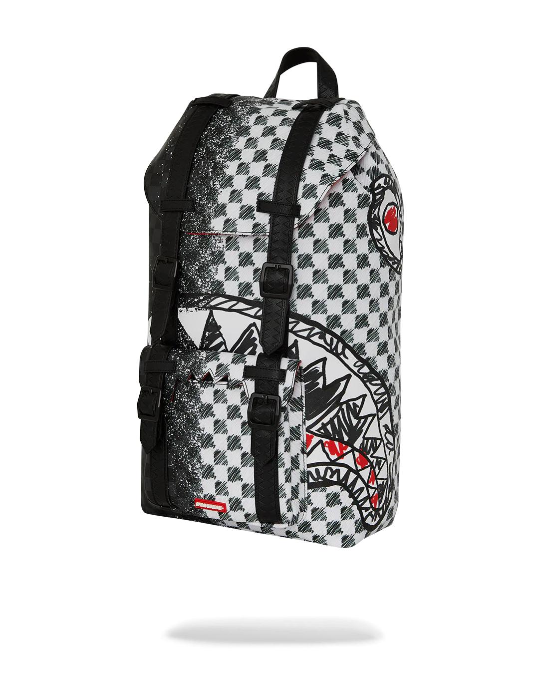 Sprayground SCRIBBLE DRIBBLE CHECK HILLS BACKPACK