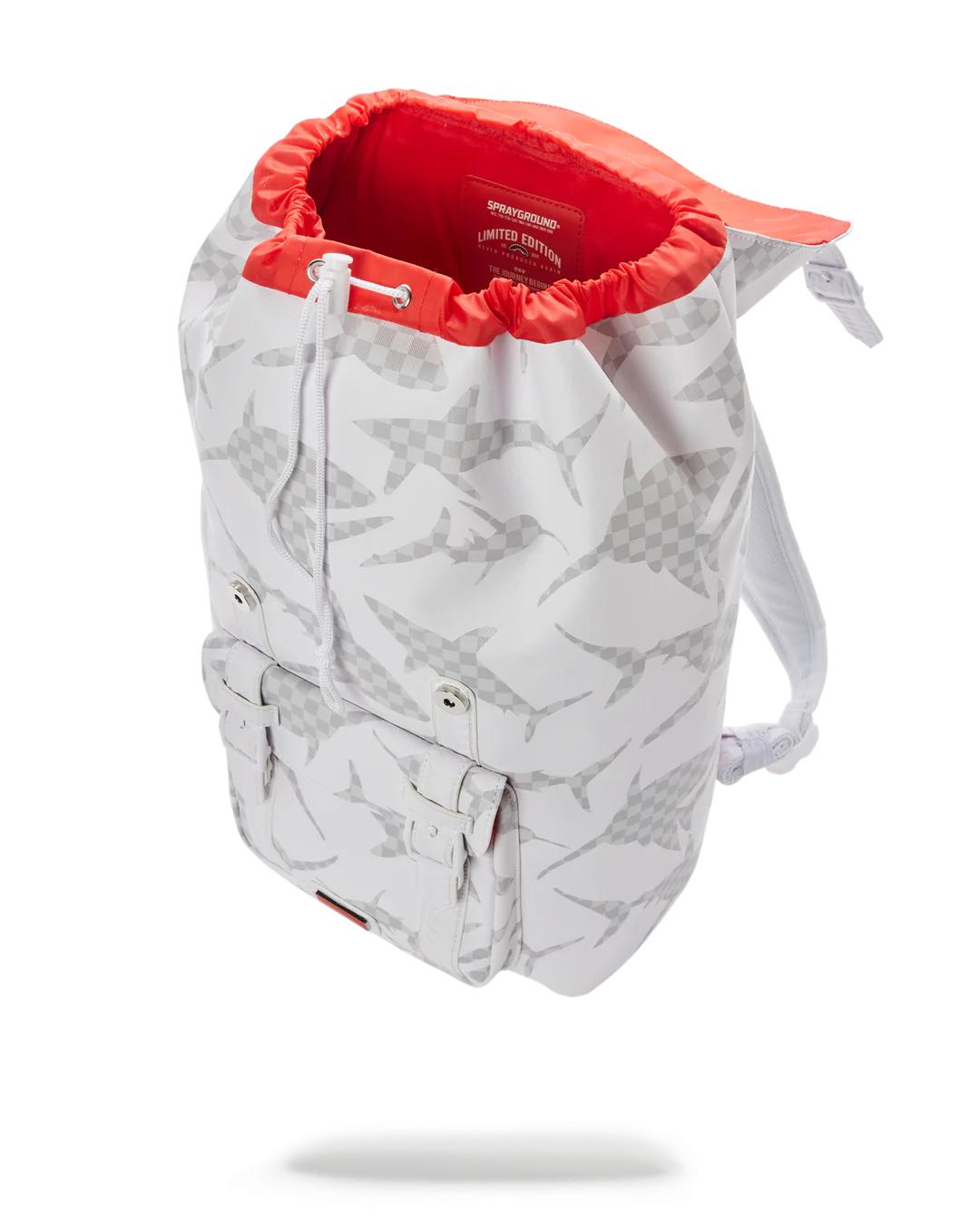 Sprayground SHARK CHECK (WHITE) HILLS BACKPACK