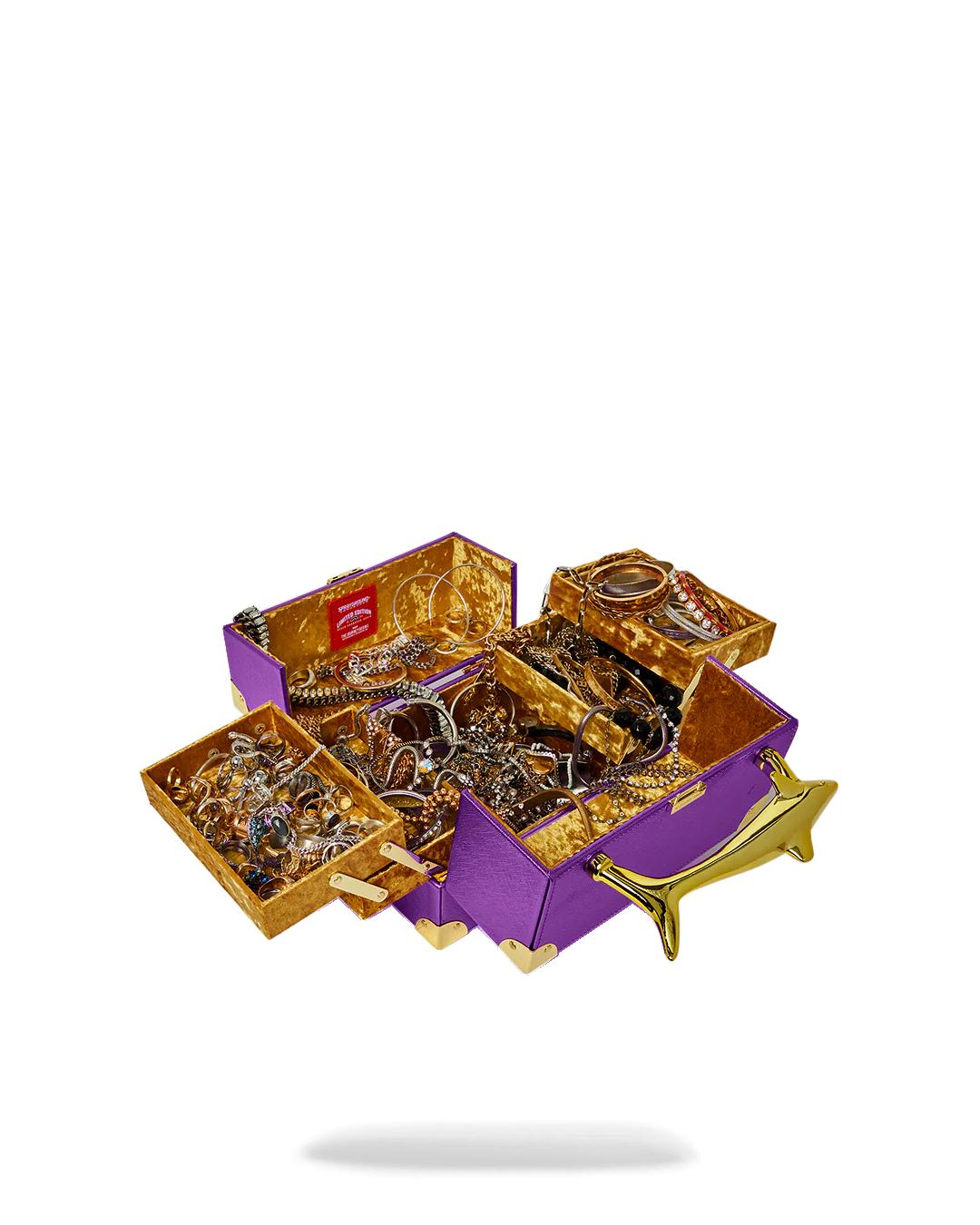 Sprayground SHARKS OF THE GOLD OCEAN JEWELRY CASE