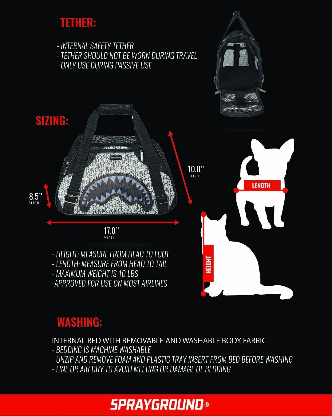 Sprayground SG ALL DAY PET CARRIER