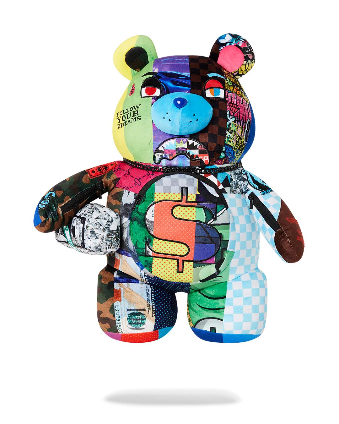 Sprayground SHARK MASTERPIECES MONEYBEAR TEDDYBEAR BACKPACK
