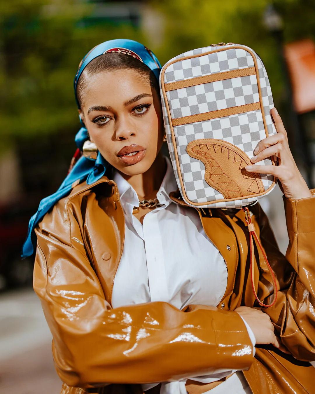 Sprayground HENNY LATTE BRICKSIDE TOILETRY BAG