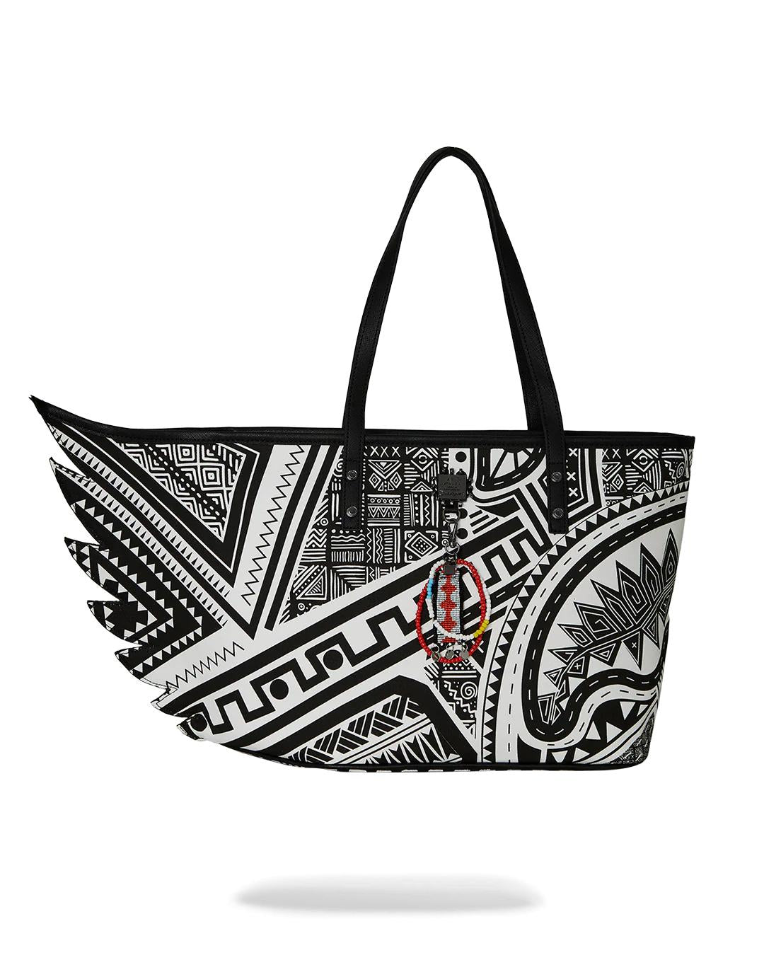 Sprayground A.I. AFRICAN INTELLIGENCE THE SKYHAWK WING TOTE - SANDFLOWER COLLAB