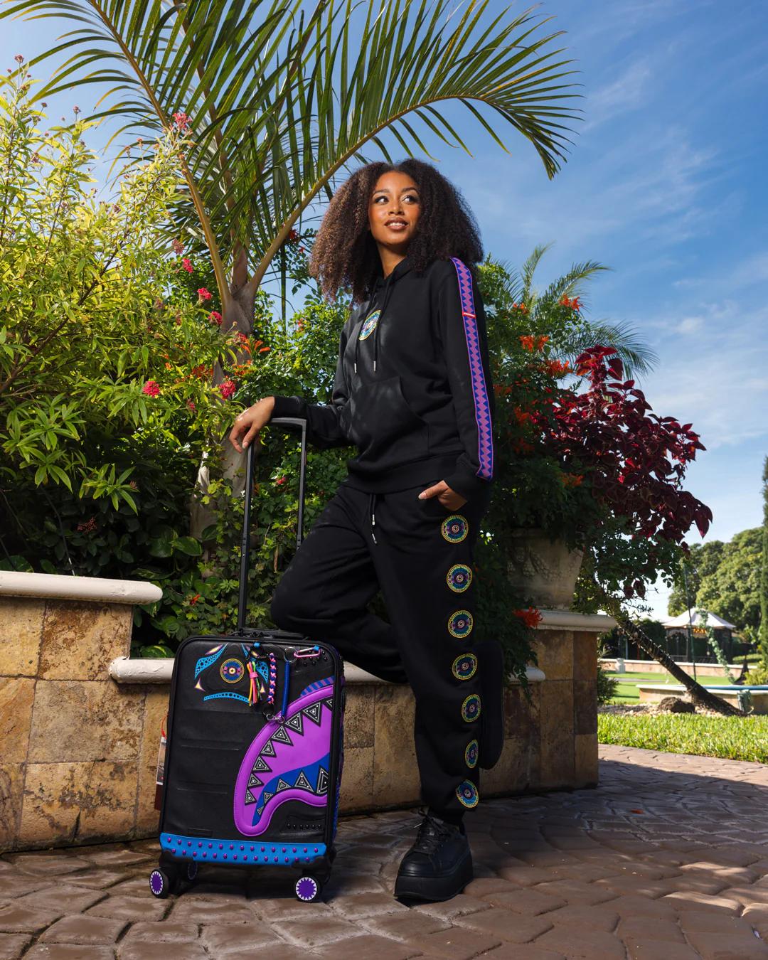 Sprayground A.I. BROOKLYN & BEYOND - SANDFLOWER COLLAB IMPERIAL CARRY-ON LUGGAGE