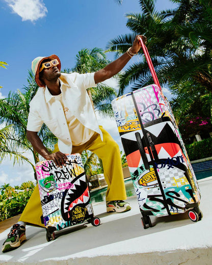 Sprayground CREATE ANOTHER DAY SHARKNAUTICS HARDSHELL CARRY-ON LUGGAGE