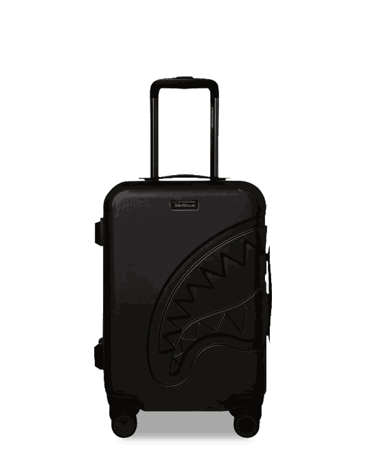 Sprayground REALITY CHECK SHARKITECTURE CARRY-ON JETBLACK LUGGAGE (GUNMETAL HARDWA