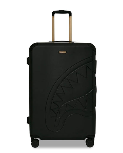 Sprayground REALITY CHECK SHARKITECTURE FULL-SIZE JETBLACK LUGGAGE (GOLD HARDWARE)