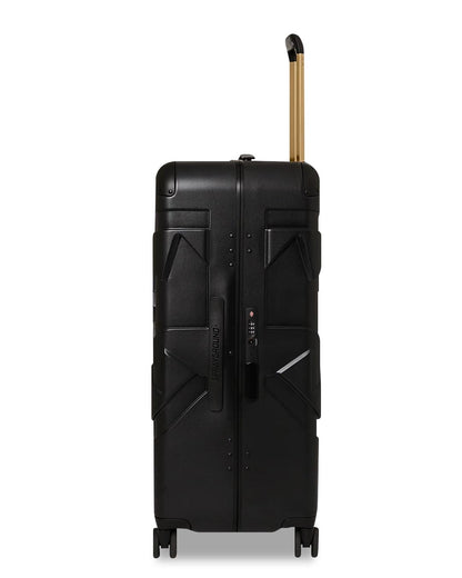 Sprayground REALITY CHECK SHARKITECTURE FULL-SIZE JETBLACK LUGGAGE (GOLD HARDWARE)