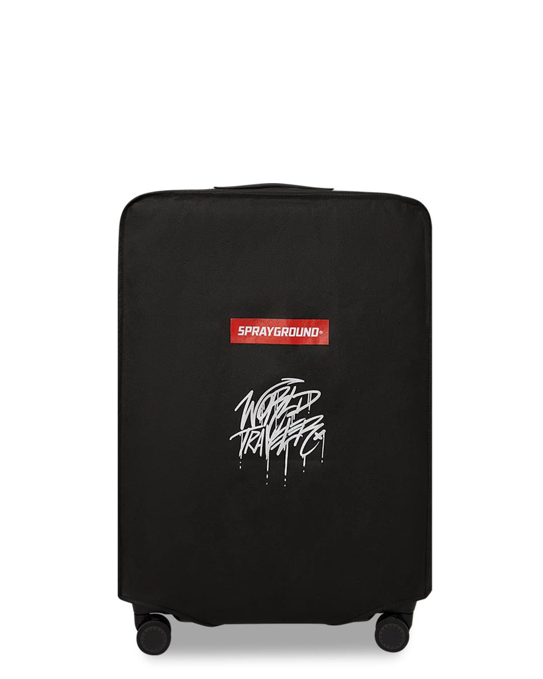 Sprayground REALITY CHECK SHARKITECTURE FULL-SIZE JETBLACK LUGGAGE (GUNMETAL HARDW