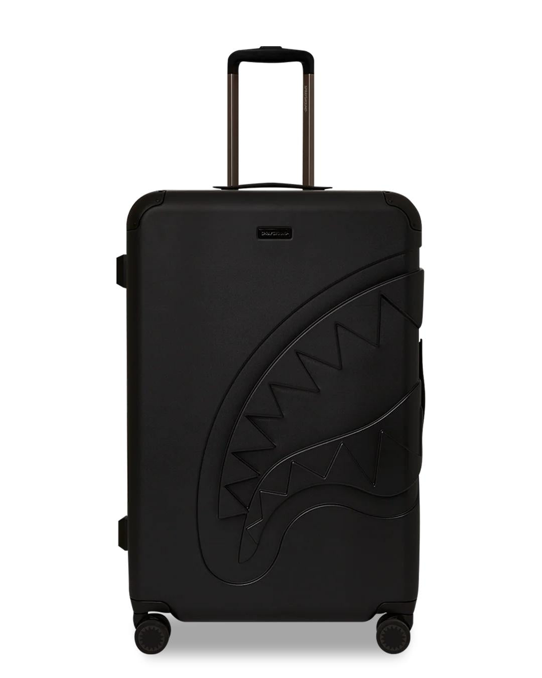 Sprayground REALITY CHECK SHARKITECTURE FULL-SIZE JETBLACK LUGGAGE (GUNMETAL HARDW
