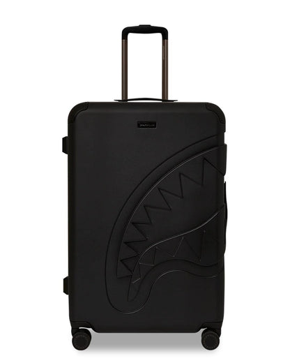 Sprayground REALITY CHECK SHARKITECTURE FULL-SIZE JETBLACK LUGGAGE (GUNMETAL HARDW