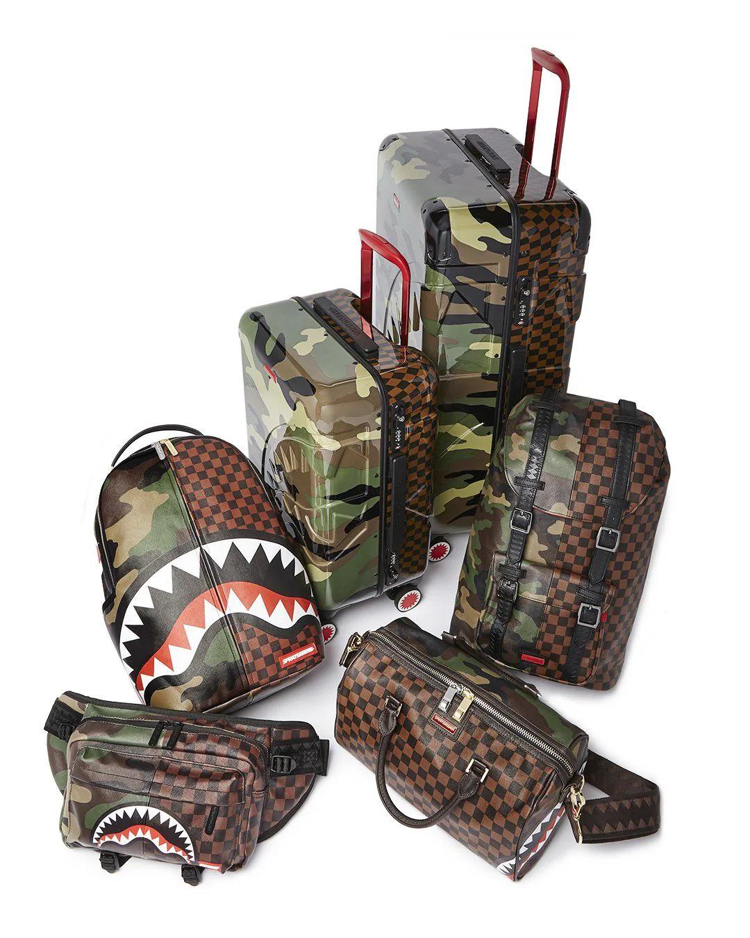 Sprayground JUNGLE PARIS 29.5” FULL-SIZE SHARKITECTURE LUGGAGE