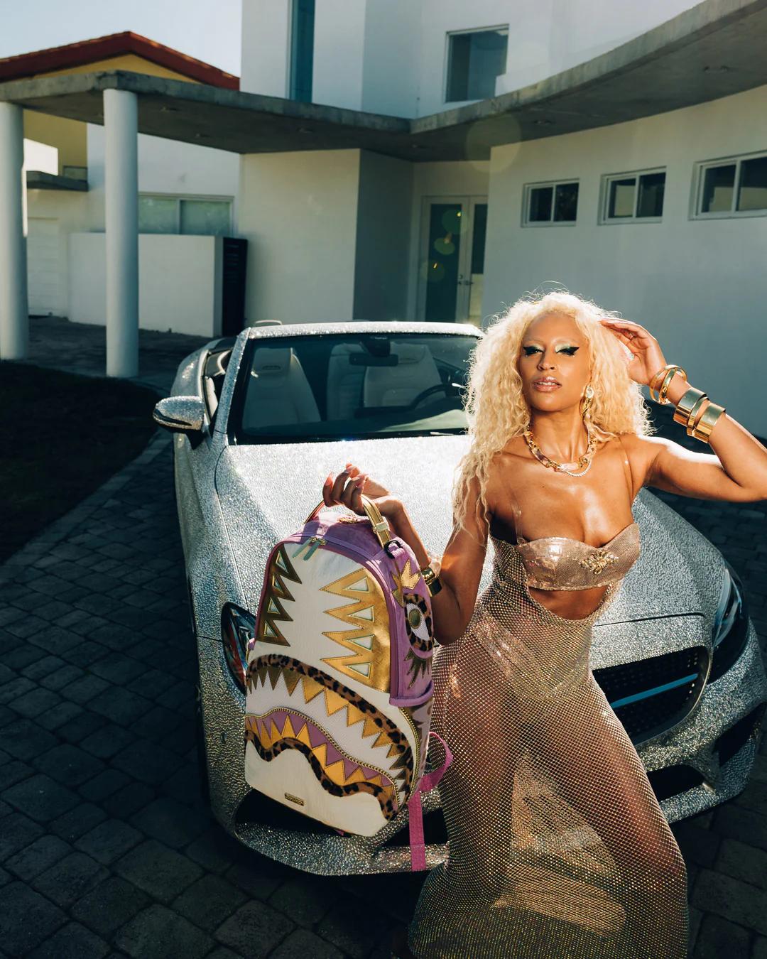 Sprayground A.I. AFRICAN INTELLIGENCE PARADIGM OF THE PYRAMID BACKPACK - SANDFLOWE