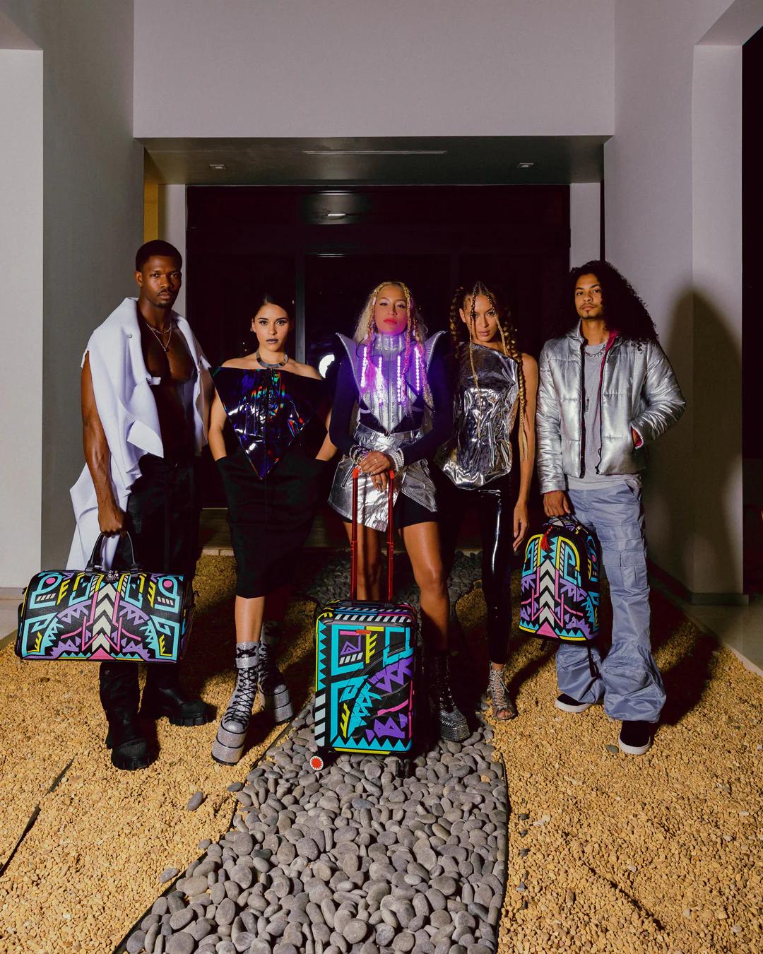 Sprayground A.I. PATH TO THE FUTURE III BACKPACK - SANDFLOWER COLLAB (GLOW IN THE