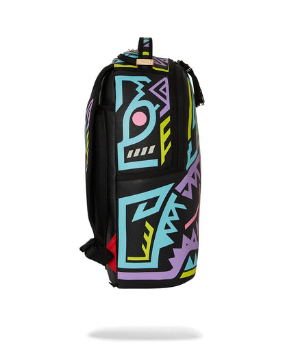 Sprayground A.I. PATH TO THE FUTURE III BACKPACK - SANDFLOWER COLLAB (GLOW IN THE
