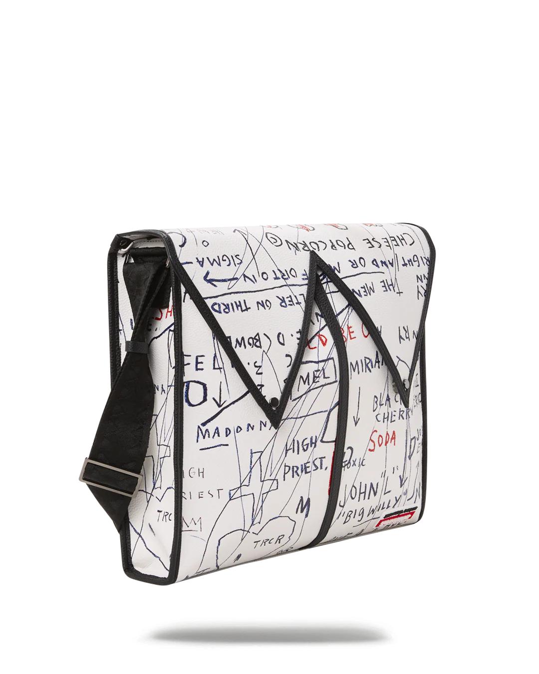 Sprayground OFFICIAL BASQUIAT UNTITLED (CHEESE POPCORN) 1983 SLING MESSENGER