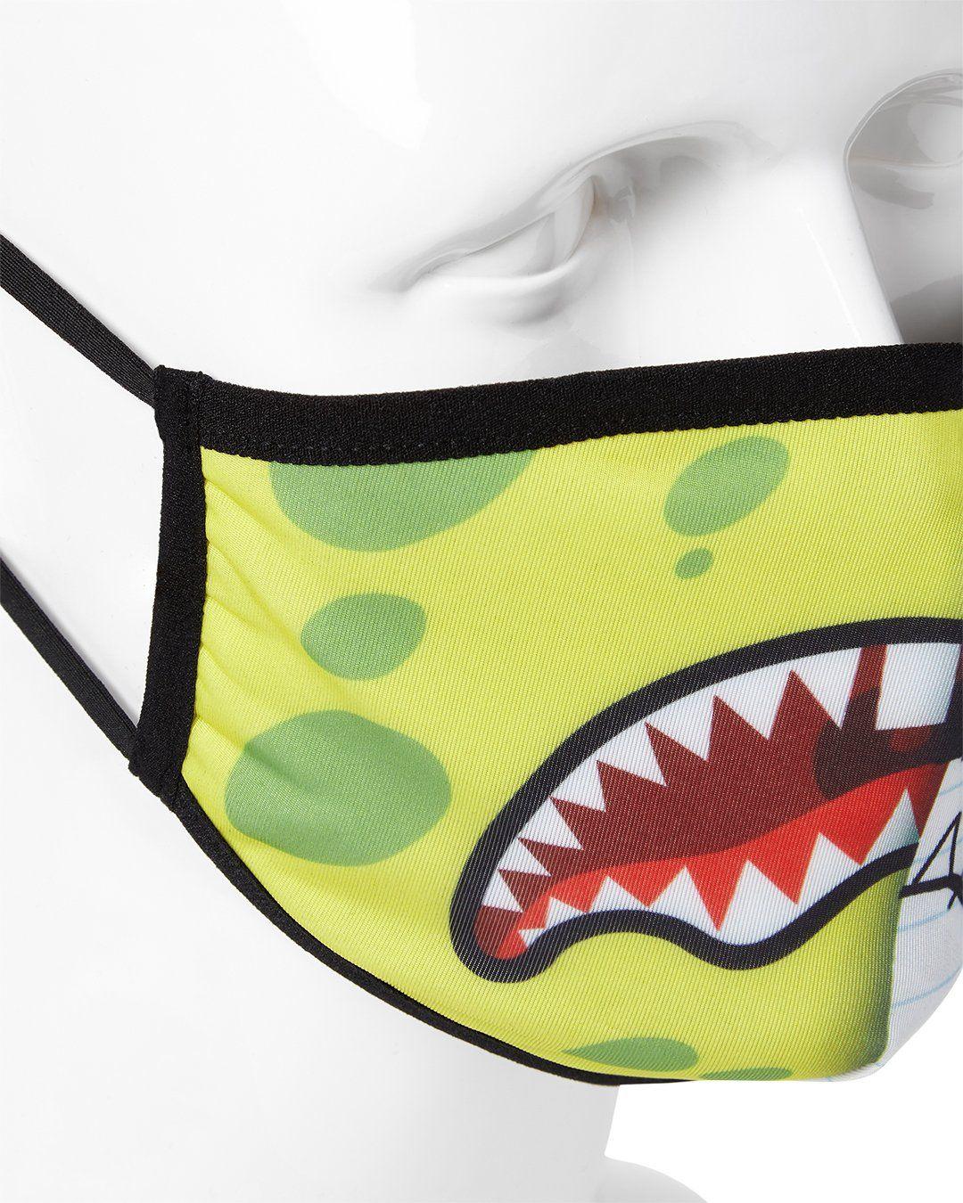 Sprayground ADULT DOODLEBOB SPLIT SHARK FORM FITTING FACE-COVERING