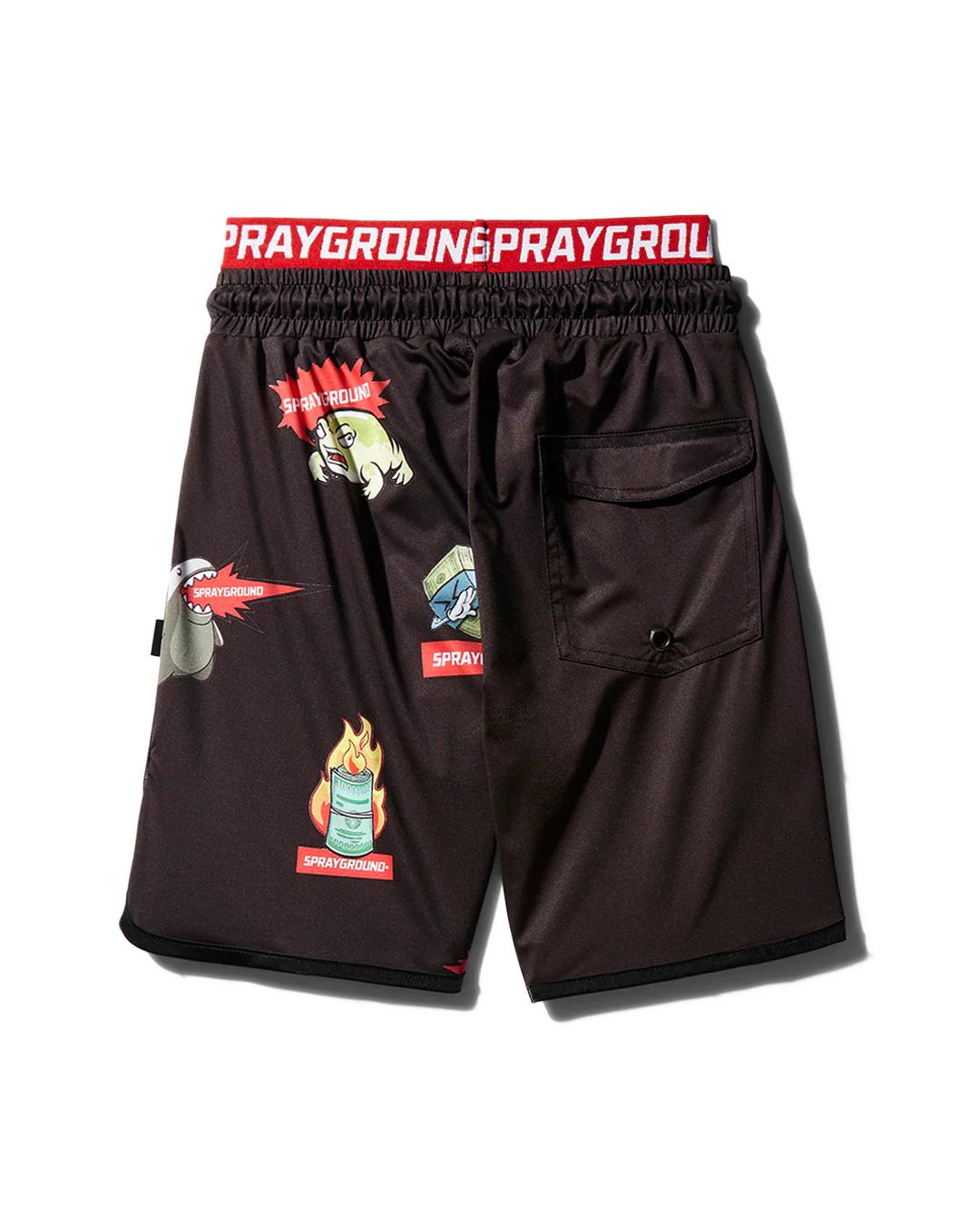 Sprayground KIDS PATCH ALL-IN SWIM TRUNKS (BLACK)