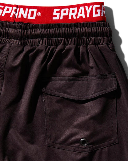 Sprayground PATCH ALL-IN CORTO SWIM TRUNKS (BLACK)