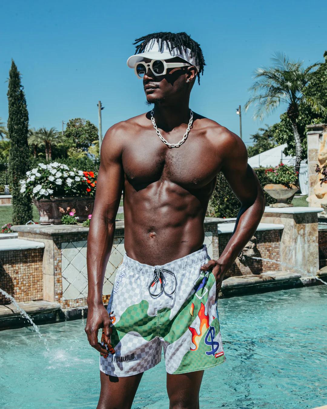 Sprayground WTF ART SHOTO SWIM TRUNKS