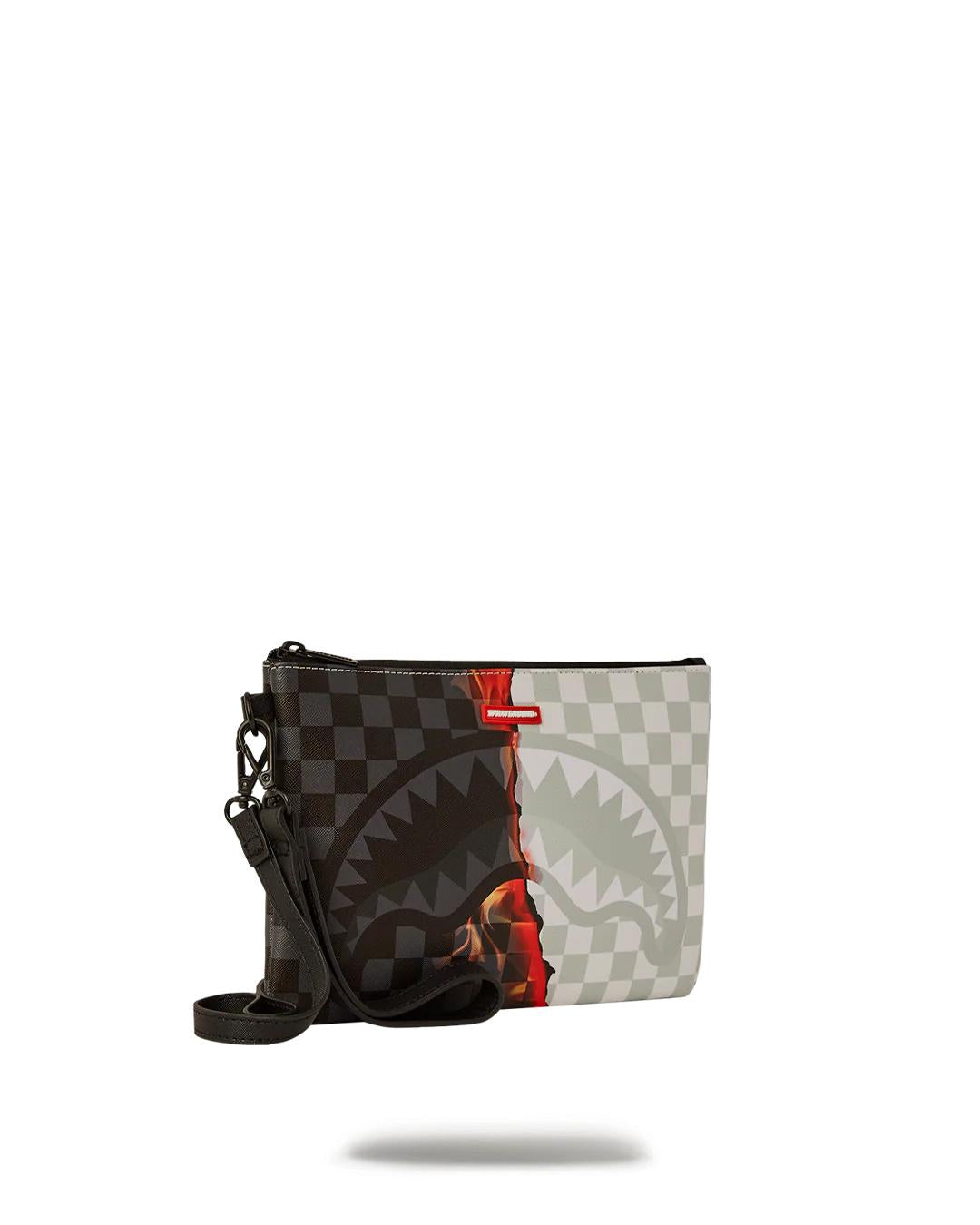 Sprayground RING OF FIRE CROSSOVER CLUTCH W/ SHOULDER STRAP