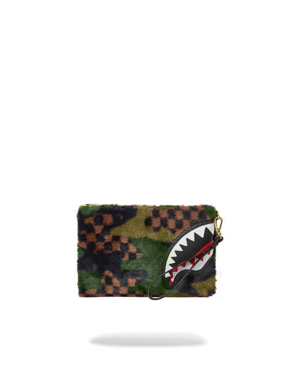 Sprayground BIG SKY FUR SHARK CROSSOVER CLUTCH