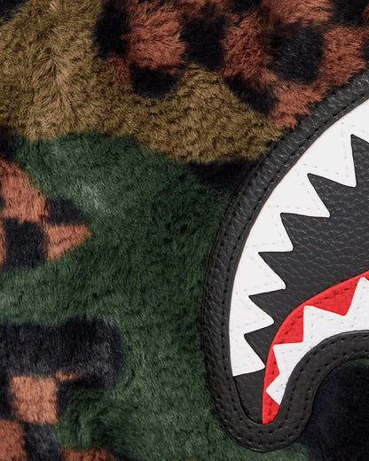 Sprayground BIG SKY FUR SHARK CROSSOVER CLUTCH