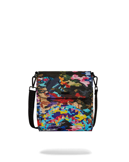 Sprayground SLICED AND DICED CAMO MESSENGER SLING BAG