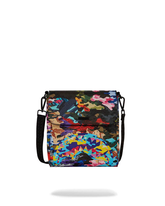 Sprayground SLICED AND DICED CAMO MESSENGER SLING BAG